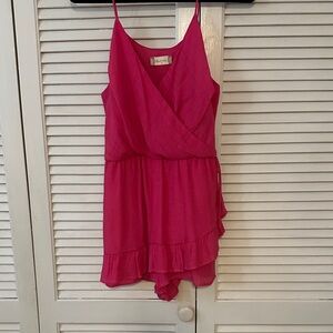 Altar'd State Vibrant Pink Romper